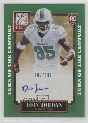 2013 Elite Turn of the Century Rookie Signatures 187/199 Dion Jordan Auto RC 0aa