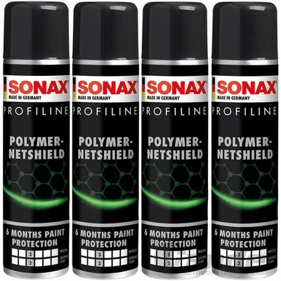4x 340ml SONAX PROFILINE POLYMER NETSHIELD LACKVERSIEGELUNG GLANZVERSIEGELUNG