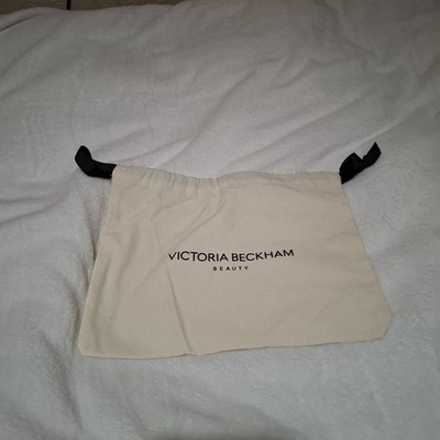 Victoria Beckham Beauty kleine Canvas Kosmetiktasche mit Kordelzug (leer)