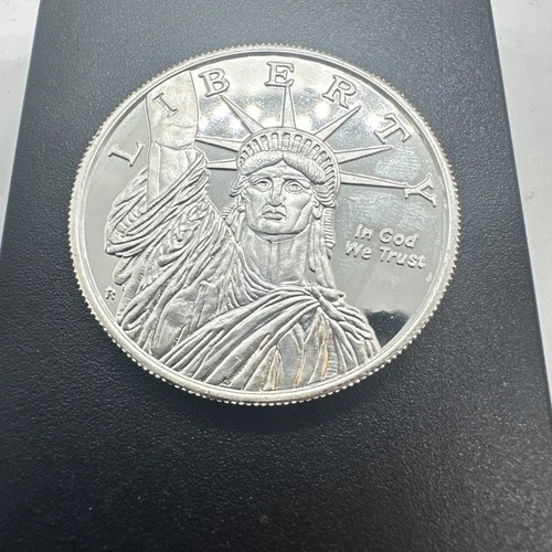 1 Troy Oz Silver Liberty Round  .999 Fine - Bullion Money Metals A2 Torch
