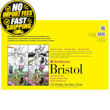 Strathmore 300 Series Bristol Paper Pad, Smooth, Tape 11 x 17 inches, Smooth