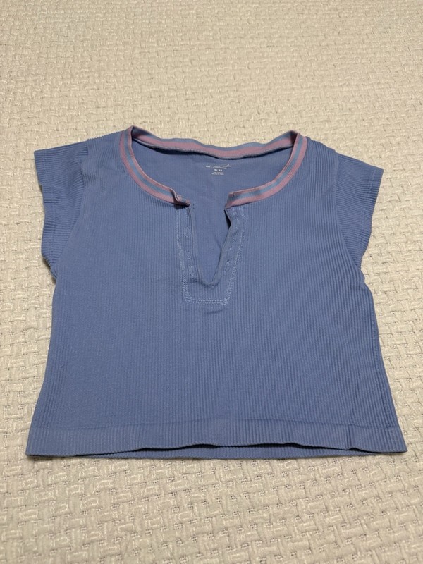 Out From Under Urban Outfitters Go For Gold ribbed crop top Size ML