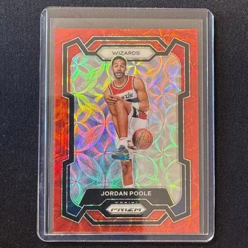 🍺GJ 2023-24 PANINI PRIZM RED SCOPE JORDAN POOLE /88