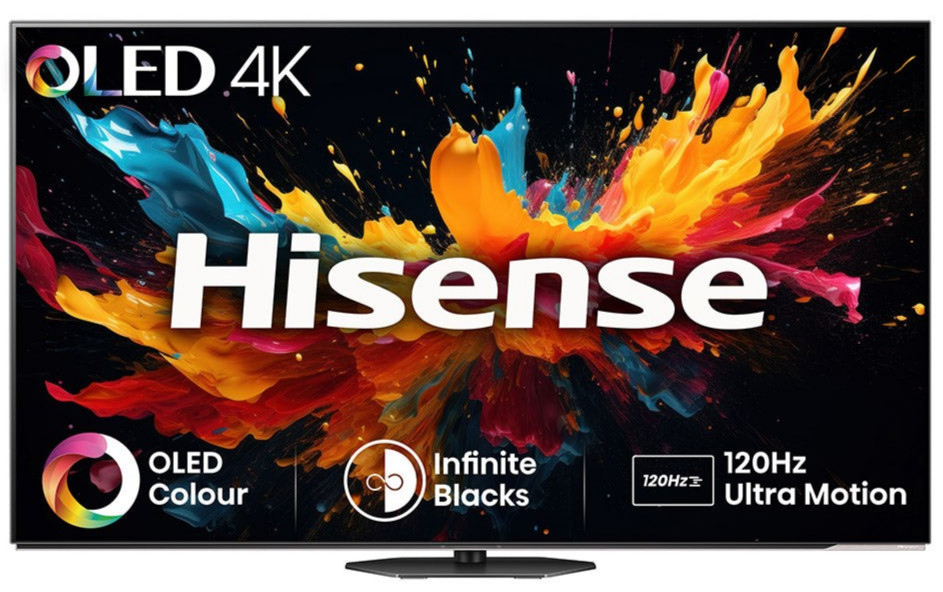 HISENSE 55A85NTUK 55" 4K/120HZ OLED FREELY SMART TV - 2 YEAR WARRANTY