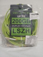 6 Pack LC to SC Fiber Optical Jumper Patch Cable 3M OM5 Multimode 1/10/40/100Gbs