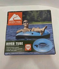 Ozark Trail River/Pool Inflatable Durable 39" Tube River Float, Blue - NEW