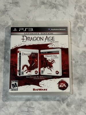 Dragon Age Origins Ultimate Edition PS3 BioWare EA All 7 DLC Packs On Disc