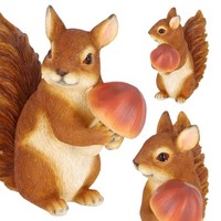 Dekofigur Gartenskulptur Gartendeko H14 Cm EichhöRnchen Garten Terrasse Deko