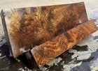BURL EPIC! TIGER STRIPED Claro Walnut Shotgun MATCHING Blank-2 Piece Set Dry 552 — photo 1