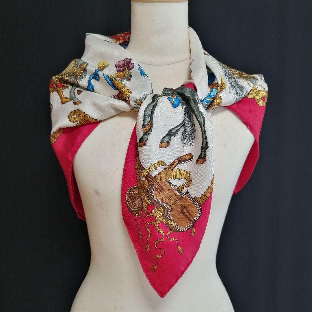 Hermes Silk Scarf Excellent Used No Box 35