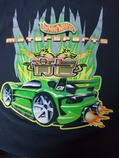 Vintage 2002 Hot Wheel Motorsports Speedshop Boys 10-12 Black T-Shirt