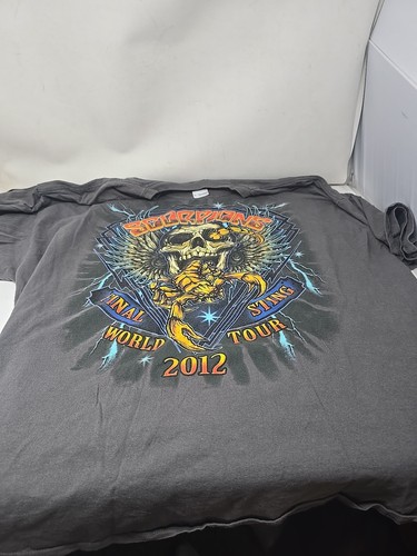 2012 Scorpions The Final Sting World Tour T-Shirt Large Concert Tee 3xl - Picture 1 of 9