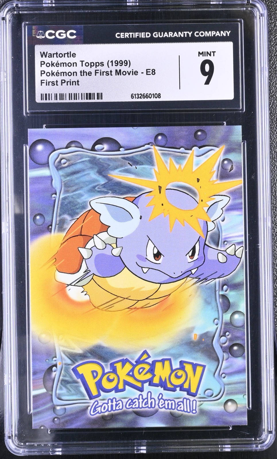 Pokemon Card Wartortle E8 Topps The First Movie 1999 CGC 9