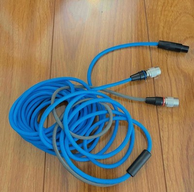 Hart Audio Cable CST-HC-12 Dual Push-Pull connector cable for DCA Headphone 15ft