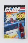 Vintage 1984 GI Joe Wild Weasel Cobra Rattler Pilot on Reproduction Card Hasbro