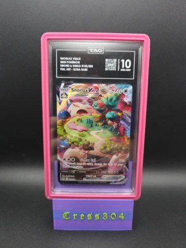 Pokemon Sword & Shield Base Snorlax VMAX 142/202 TAG 10 Holo Rare 2020 🔥🔥🔥🔥