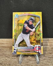 2025 Bowman Draft Sapphire Walker Jenkins Chrome Gold Refractor #/50 Twins