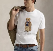 POLO Ralph Lauren Classic Fit Polo Bear T-Shirt White Men's Size XL NWT