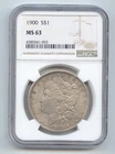 1900 Morgan Silver Dollar, NGC MS-63