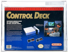 Nintendo 1990 NES Console Control Deck Gray New VGA Qualified Q 80+ Archival