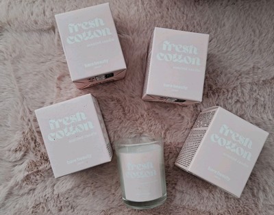 NEU - Set 4x Duftkerze Bare Beauty Fresh Cotton- Insg. 200 Gramm