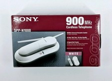 New Y2K 2000 SONY Cordless Telephone System Model SPP-N1000 white NOS
