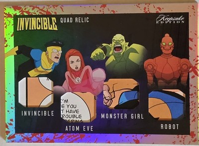 Keepsake INVINCIBLE #538 Quad Relic Invincible Atom Eve Robot Monster Girl BLOOD