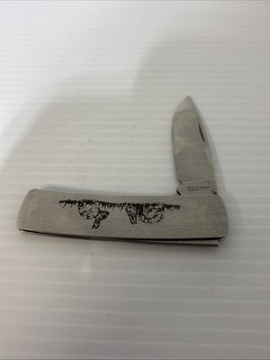 EKA Sweden ECMD Design Limited 2009 Edition Stainless Pocket Knife Wild Hares