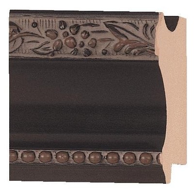 Picture Frame Moulding (Wood) 100Ft Bundle - Traditional Black Finish - 2'' Width