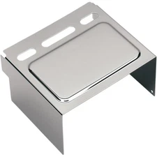 Drag Specialties Battery Cover - Raised - Chrome DS324100