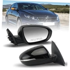 Passenger Side Mirror Compatible with 2011 2012 2013 Kia R-5pins-Black 11-13