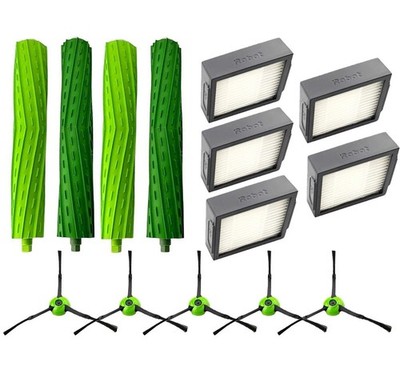 GENUINE 12x Set Rollers + Side Brushes + Filters for iRobot Roomba i6 i7 i8 Plus