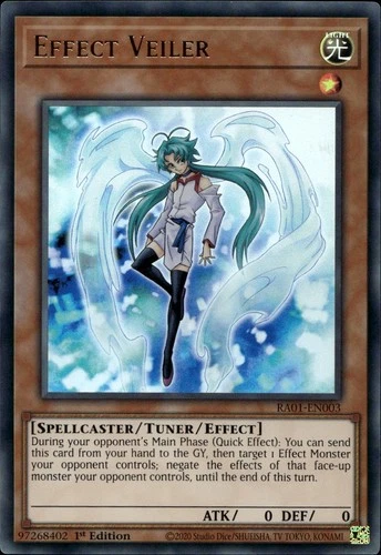 Effect Veiler 1st Ed Ultra Rare RA01-EN003  Yu-Gi-Oh!
