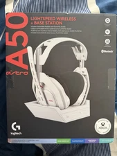 Logitech Astro A50 Lightspeed Wireless Gaming Headset with Base Station - White