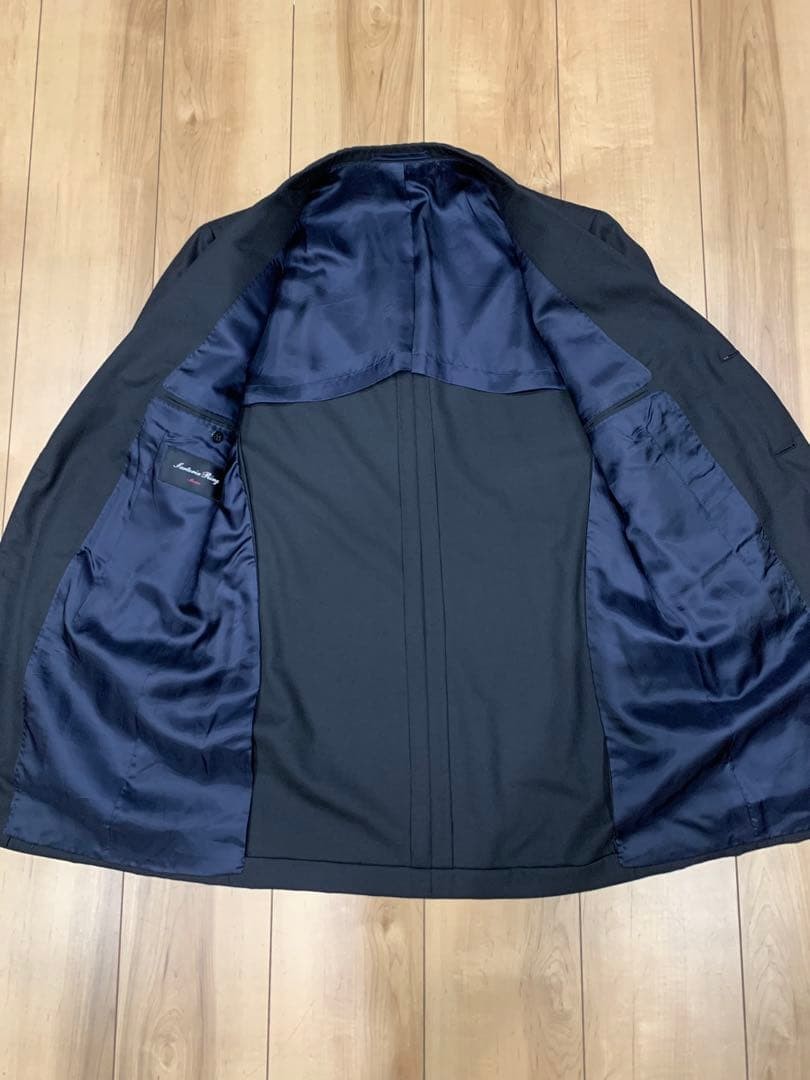 RING JACKET MEISTER Black Solid Suit 48 Formal Si… - image 2