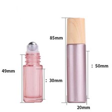 Olio Essenziale Metal Ball Beauty 5-10ml Profumo 1-50pz Bottiglie Vetro Naturale