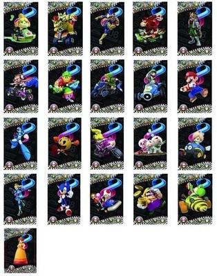 21x Set Mini NFC Cards Mario Kart 8 Switch