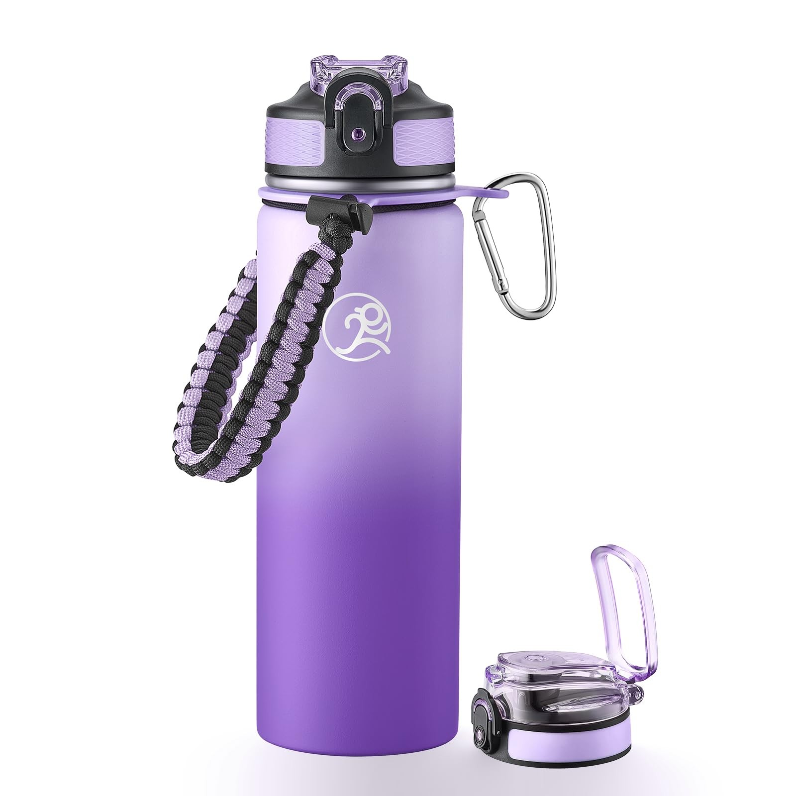 Insulated Water Bottle 24oz Stainless Steel Double Wall with