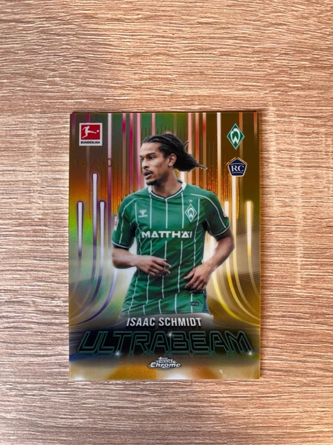 Topps Chrome Bundesliga 2025-26 SV Werder Bremen Isaac Schmidt Ultrabeam /50