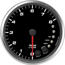Speedhut R45-tc3-rev 4-12 Tachometer 8k Rpm Shift-light Dash