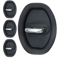 4pcs Silicone Car Auto Door Lock Cover Door Latch Protection Black/White