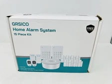 GRSICO 15 Pcs Wireless Home Alarm System Kit WiFi Alarm System for Home Open Box