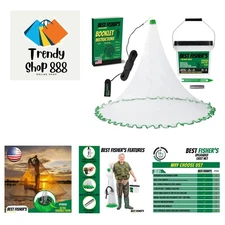 American  Cast Nets 4ft-12ft - 3/8" Mesh - Real Lead & Utility Kit