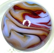DAS/JABO BUSY LOOKING OXBLOOD COLORS SWIRLED SHOOTER SIZE .69" BOX03/223