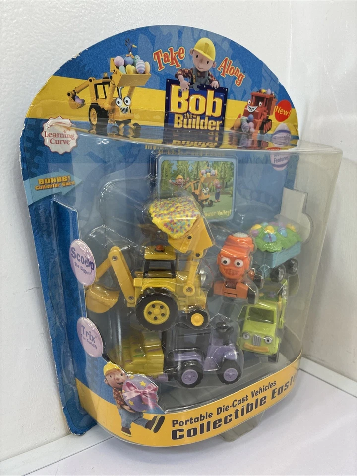 Bob The Builder Portable Die-Cast Easter Pack - 6 Vehicles NEW FACTORY SEALED!! - Image 3 of 4