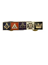 York Rite Lapel Tac Pin Mason Knights Templar Commandry Chapter Council Tau NEW!