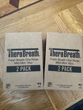 (2) TheraBreath Fresh Breath Oral Rinse Mild Mint 16oz, 2 Pack