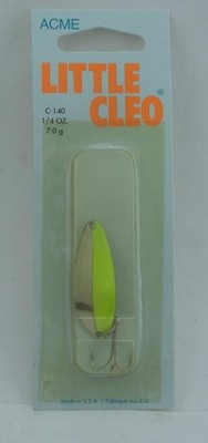 Acme C140NCS 1/4 Oz Little Cleo Löffel Chartreuse Nickel