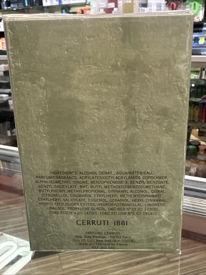 CERRUTI 1881 para hombre EDT spray 3,4 oz / 100 ml de colección - sellado de fábrica Foto 2 de 2