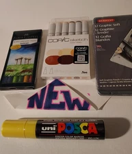 Huge Lot Art 🎨 Supplies Copic Sketch Portrait ,Derwent Graphic, And More 🐸